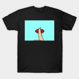 Finger on the lip T-Shirt